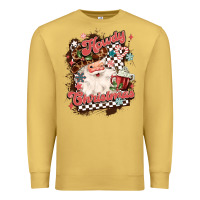 Antique Gold western howdy christmas Premium Sweatshirt - MaliasSmallBusiness