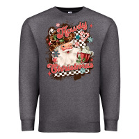 Charcoal Heather western howdy christmas Premium Sweatshirt - MaliasSmallBusiness