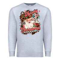 Heather Grey western howdy christmas Premium Sweatshirt - MaliasSmallBusiness