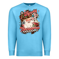 Ocean Blue western howdy christmas Premium Sweatshirt - MaliasSmallBusiness