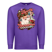 Purple western howdy christmas Premium Sweatshirt - MaliasSmallBusiness
