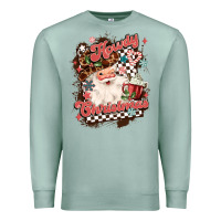 Seafoam western howdy christmas Premium Sweatshirt - MaliasSmallBusiness