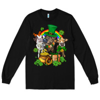 Black little cows and st patricks party Long Sleeve Tee - AdoDesignShop