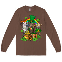 Chestnut little cows and st patricks party Long Sleeve Tee - AdoDesignShop