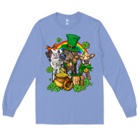 Colony Blue little cows and st patricks party Long Sleeve Tee - AdoDesignShop