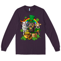 Plum little cows and st patricks party Long Sleeve Tee - AdoDesignShop