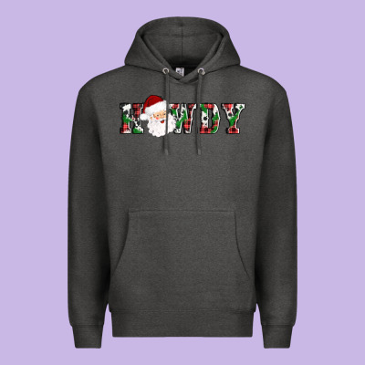 Howdy Santa Premium Hoodie Designed By Adodesignshop