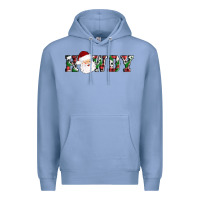 Colony Blue howdy santa Premium Hoodie - AdoDesignShop
