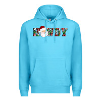 Ocean Blue howdy santa Premium Hoodie - AdoDesignShop