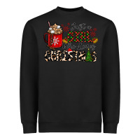 Black just a girl who loves christmas Heavyweight Sweatshirt - CowhideDigitalArt