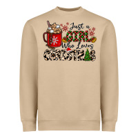 Mushroom just a girl who loves christmas Heavyweight Sweatshirt - CowhideDigitalArt