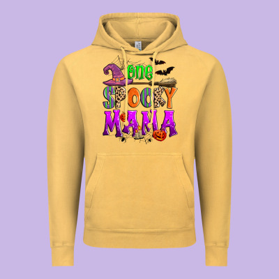 One Spooky Mama Vintage Hoodie Designed By Zillion Design Studio