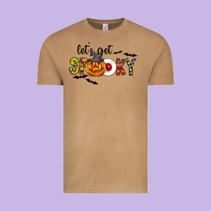 Let's Get Spooky Vintage Tee Designed By Cowhidedigitalart