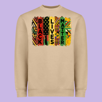 Junetheenth Black Livesmatter Brush Stroke Heavyweight Sweatshirt Designed By Hra Design Shop