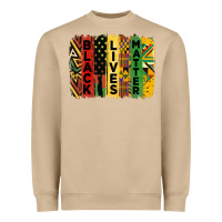 Mushroom junetheenth black livesmatter brush stroke Heavyweight Sweatshirt - HRA Design Shop