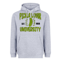Heather Grey pickle lover university Heavyweight Hoodie - MaliasSmallBusiness