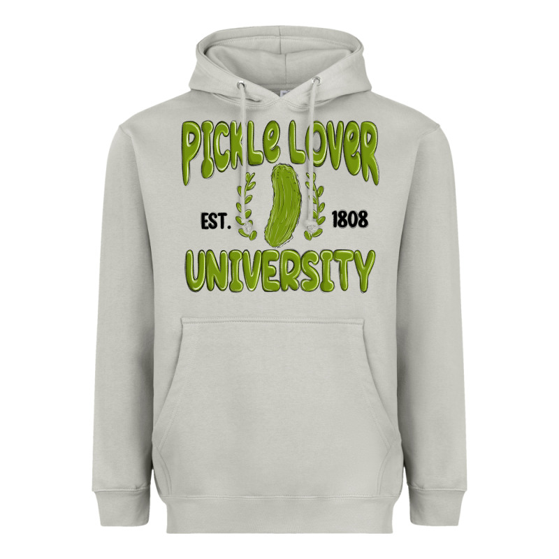 Pickle Lover University Heavyweight Hoodie by MaliasSmallBusiness | Teevron