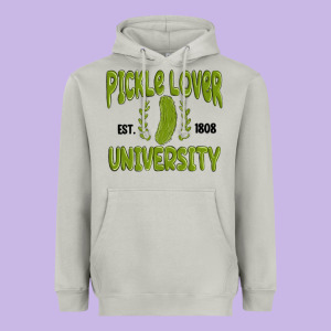 Pickle Lover University Heavyweight Hoodie Designed By Maliassmallbusiness