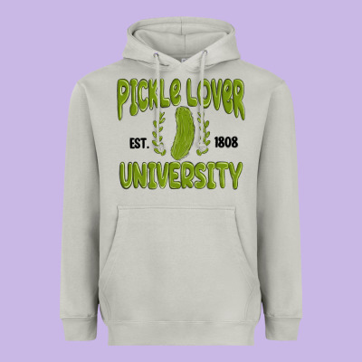 Pickle Lover University Heavyweight Hoodie Designed By Maliassmallbusiness