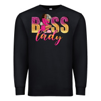 Black boss lady afro woman Premium Sweatshirt - NancyCooperArtShop
