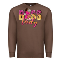 Chestnut boss lady afro woman Premium Sweatshirt - NancyCooperArtShop