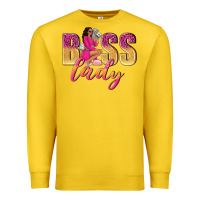 Lemon boss lady afro woman Premium Sweatshirt - NancyCooperArtShop