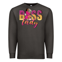 Smoke boss lady afro woman Premium Sweatshirt - NancyCooperArtShop