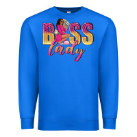 True Royal boss lady afro woman Premium Sweatshirt - NancyCooperArtShop