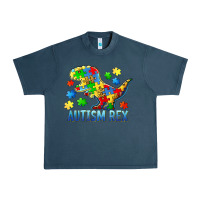 Midnight Navy autism rex Urban Heavy Tee - BarkalooDesign