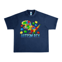 Navy autism rex Urban Heavy Tee - BarkalooDesign
