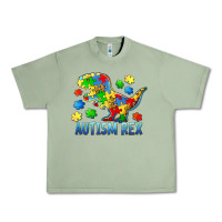 Oil Green autism rex Urban Heavy Tee - BarkalooDesign