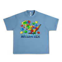 Pebble Blue autism rex Urban Heavy Tee - BarkalooDesign