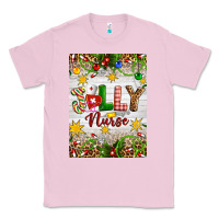 Bubblegum Pink Christmas Jolly Nurse Classic Tee - Artiststas