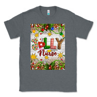 Charcoal Heather Christmas Jolly Nurse Classic Tee - Artiststas