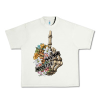 Pistachio sensitive savage skeleton middle finger Urban Heavy Tee - FaDigitalArtStudio