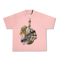 Salmon sensitive savage skeleton middle finger Urban Heavy Tee - FaDigitalArtStudio