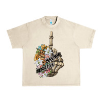 Sandshell sensitive savage skeleton middle finger Urban Heavy Tee - FaDigitalArtStudio
