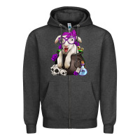 Funny Halloween Lamb Zipper Hoodie | Teevron