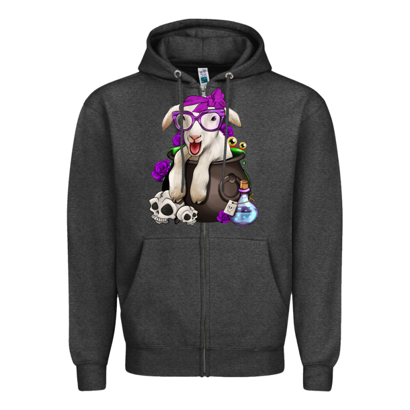 Funny Halloween Lamb Zipper Hoodie by Jasminsmagicworld | Teevron