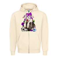 Sandshell funny halloween lamb Zipper Hoodie - Jasminsmagicworld