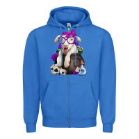 True Royal funny halloween lamb Zipper Hoodie - Jasminsmagicworld