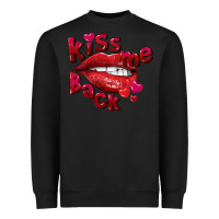 Black kiss me back Heavyweight Sweatshirt - FaDigitalArtStudio