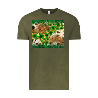 Vintage Olive St. Patrick's Day shamrock tumbler St. Patricks Vintage Tee - Neo Western