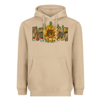 Mushroom western mom with sunflower Heavyweight Hoodie - NancyCooperArtShop