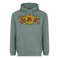 Sage western mom with sunflower Heavyweight Hoodie - NancyCooperArtShop