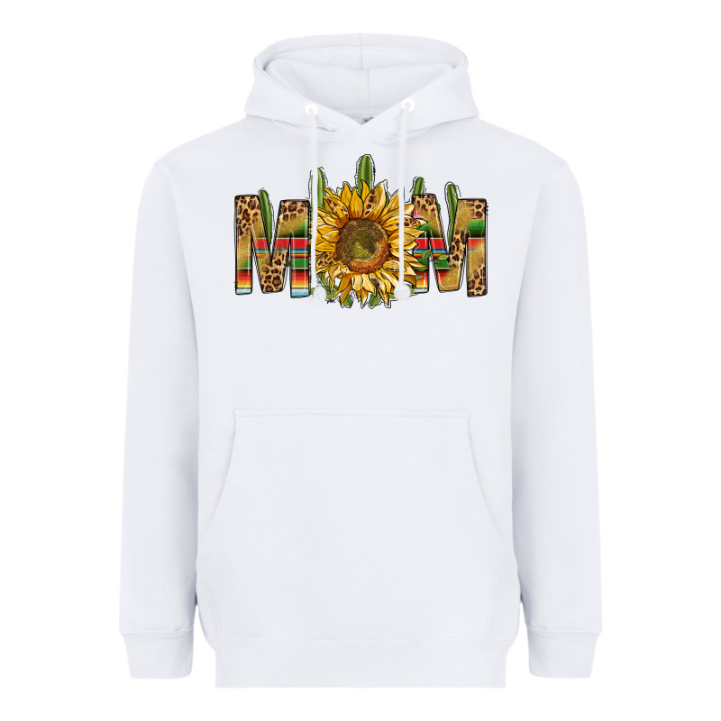 Western Mom With Sunflower Heavyweight Hoodie by NancyCooperArtShop | Teevron