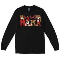 Black baseball mama Long Sleeve Tee - Jasminsmagicworld