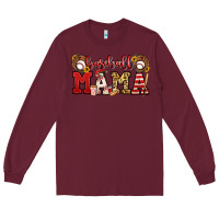 Burgundy baseball mama Long Sleeve Tee - Jasminsmagicworld