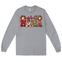 Heather Grey baseball mama Long Sleeve Tee - Jasminsmagicworld