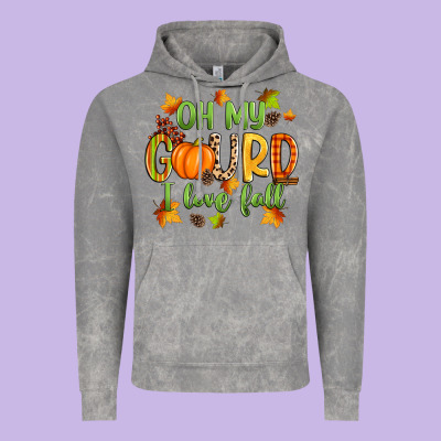 Oh My Gourd I Love Fall Vintage Hoodie Designed By Zillion Design Studio